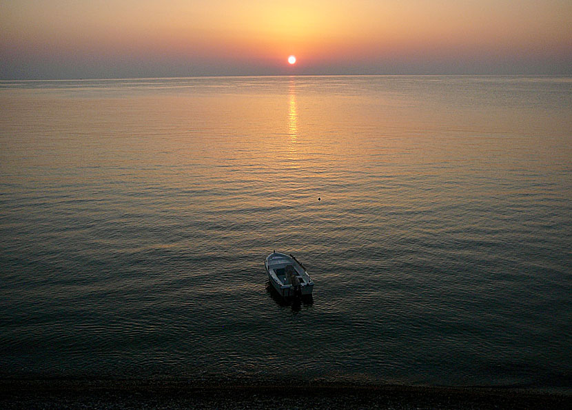 The sunrise seen from Kato Zakros in eastern Crete.