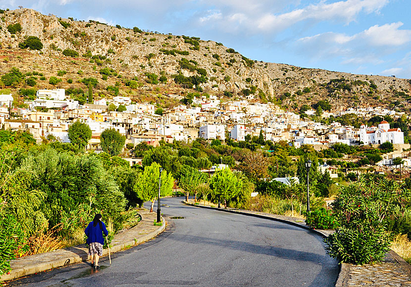 The village Kritsa in eastern Crete.