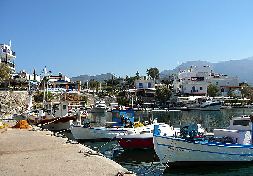 The cute harbour of Sissi in Crete.