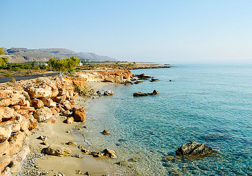 Alatsolimni beach in Xerokambos in eastern Crete.