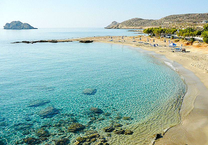 Argilos beach in Xerokambos in eastern Crete. 