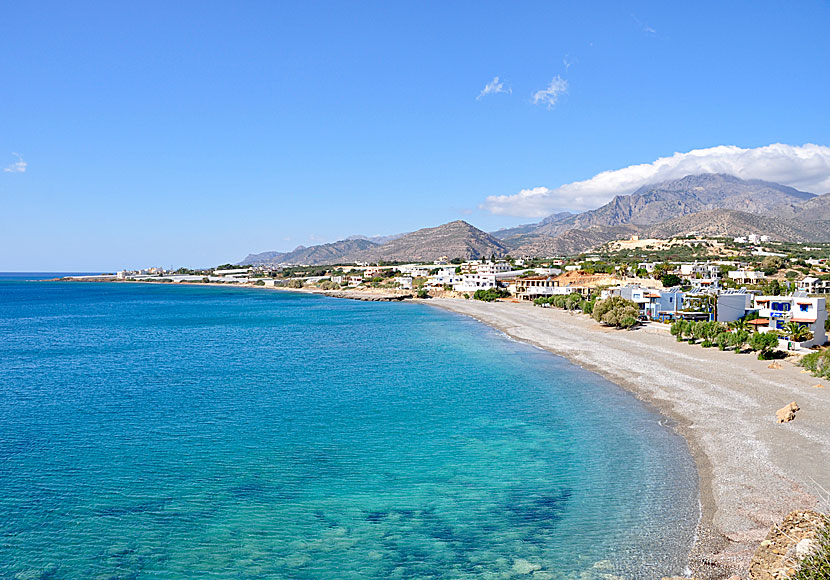 Kalamokanias beach in Makrigialos in Lasithi unit on eastern Crete.
