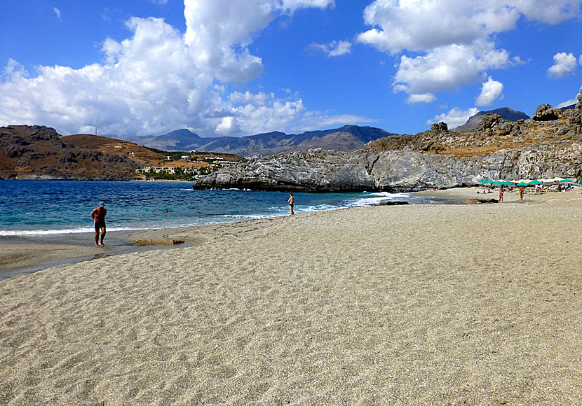 Amoudi beach close to Plakias in Crete.