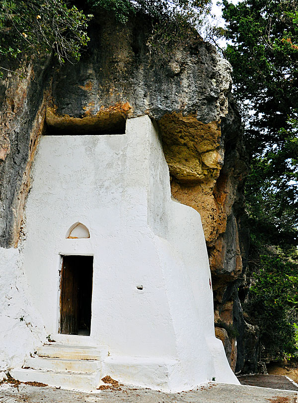 Churches, chapels and monasteries in the Mili Gorge in Crete.