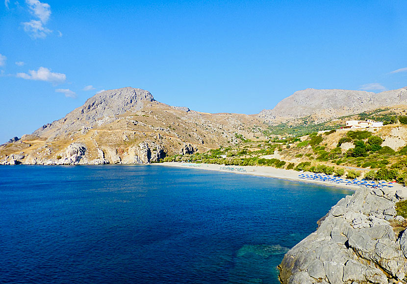 Souda beach west of Plakias on southern Crete in Greece.