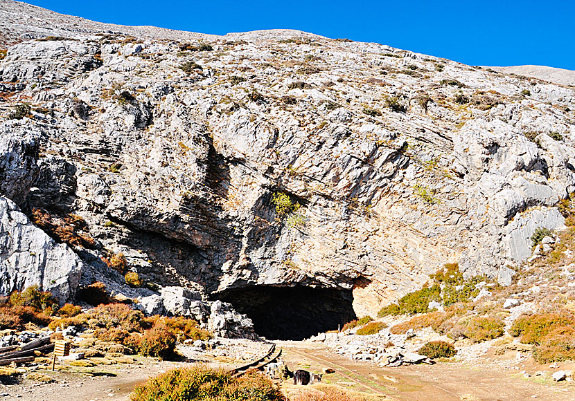 The entrance of the Ideon Cave at the Nida plateau in Crete.