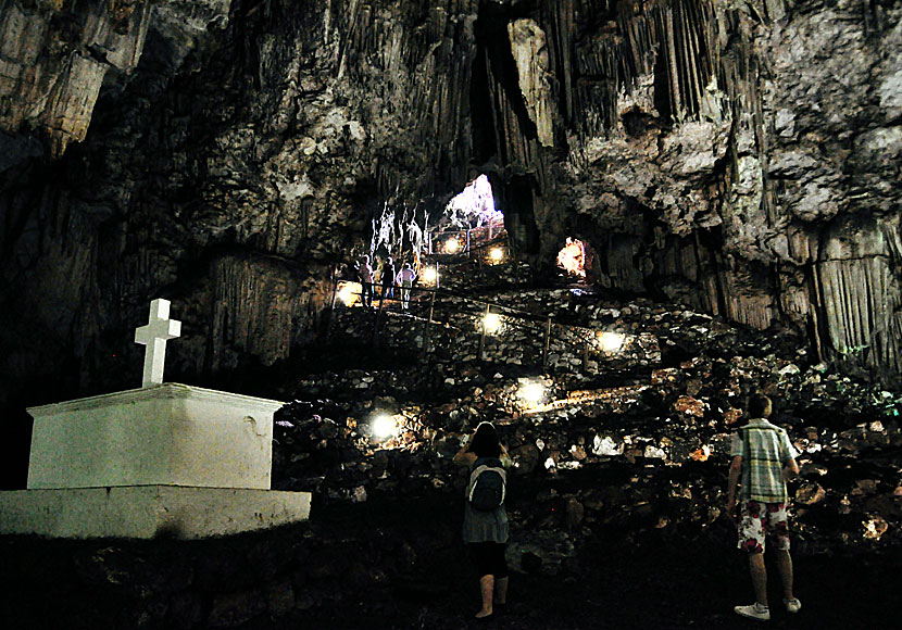 Melidoni Cave east of Rethymno in Crete.