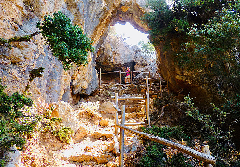 Hike in the Platania Gorge in Crete.