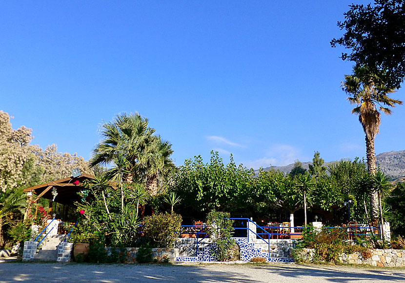Good tavernas and restaurants at Souda beach west of Plakias in Crete.