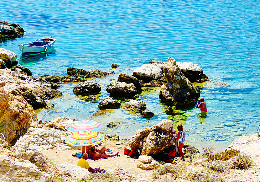 Nice beaches and rock baths in Kalotaritissa on Donoussa.