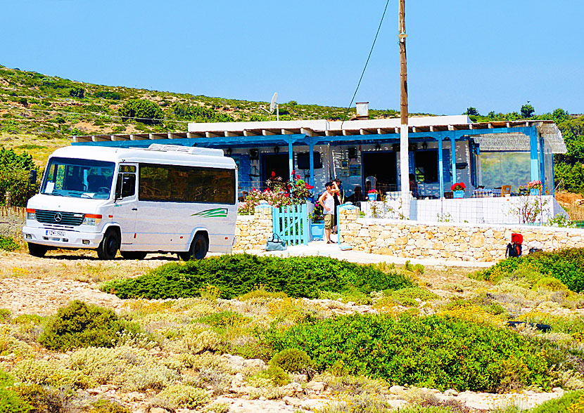 The final stop for the bus is at the small taverna in Kalotaritissa.