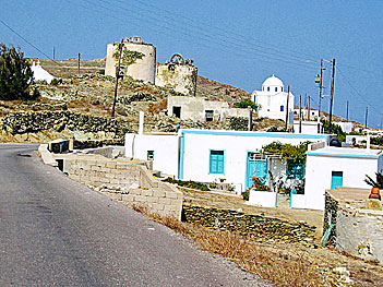 The village Ano Meria on Folegandros. 
