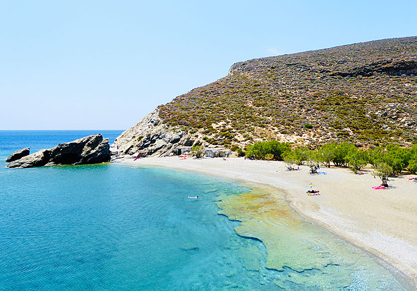 Agios Nikolaos nudist beach in Folegandros.