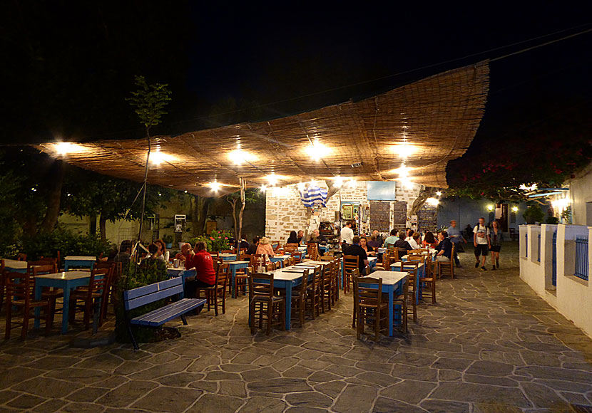 Nikos Taverna in Chora on Folegandros.