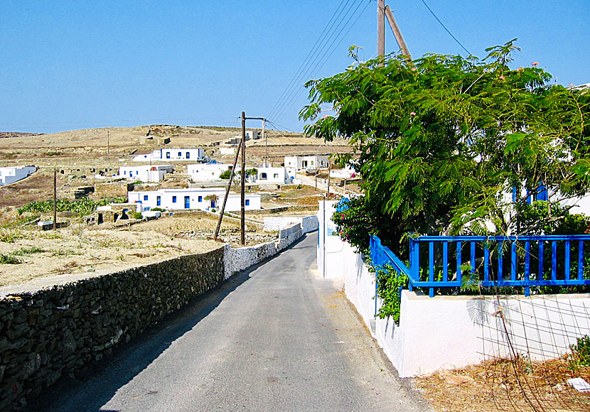 The villages of Pano Meria and Ano Meria on the island of Folegandros in Greece.