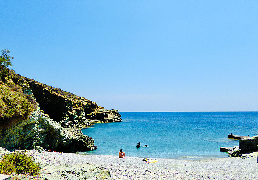 Galifos beach between Angali beach Agios Nikolaos beach on Folegandros in the Cyclades.