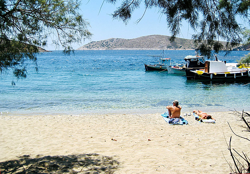 Don't miss Kambi beach when hiking on the island of Fourni in Greece.
