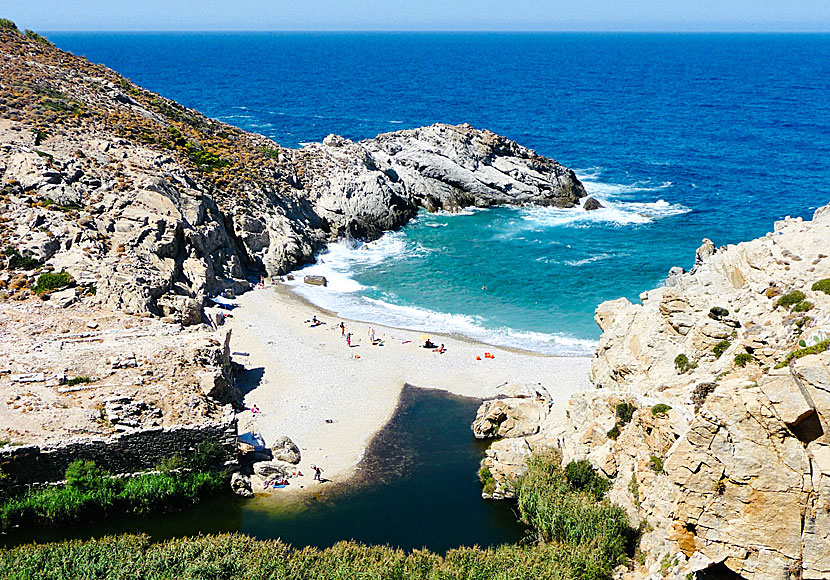 The best beaches on Ikaria. Nas beach.