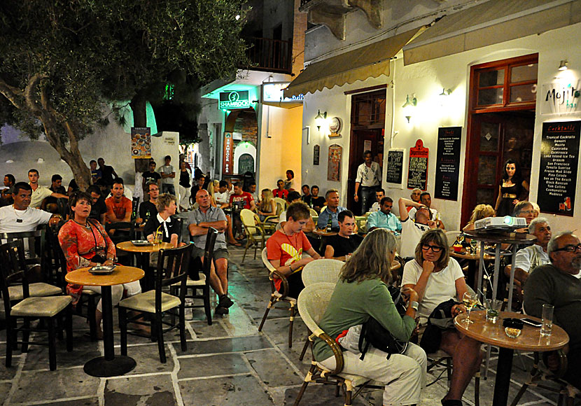 The Square in Chora on Ios in the Cyclades.