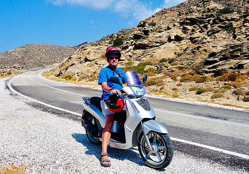 Rent scooters, motorcycles and quad bikes on Ios in Greece.