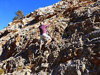 Rock climbing on Kalymnos.