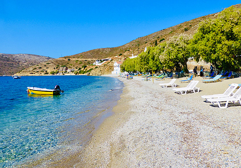 Emporios beach and village on Kalymnos.