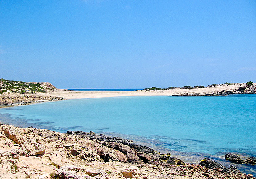 The best beaches on Karpathos. Diakofti beach.