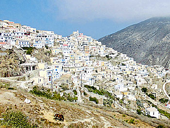 The village Olympos on Karpathos.