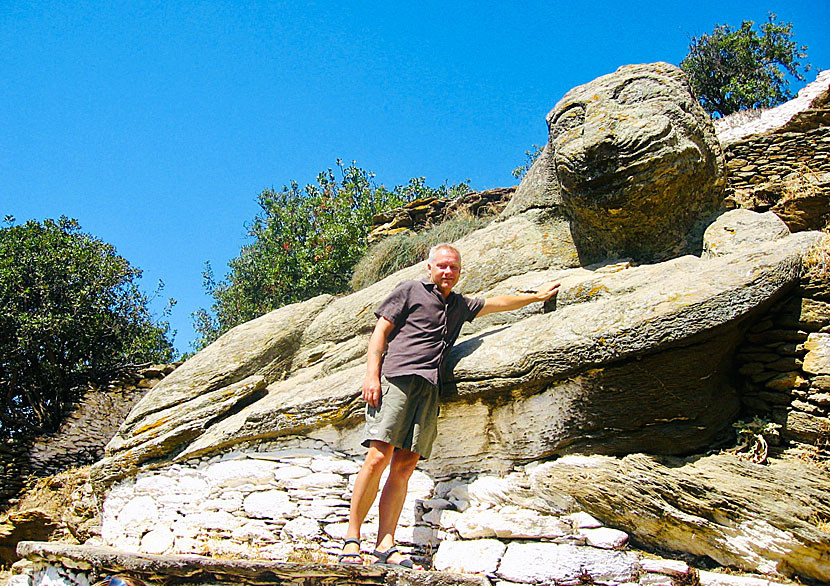 Lion of Kea on the island of Tzia in the Cyclades.