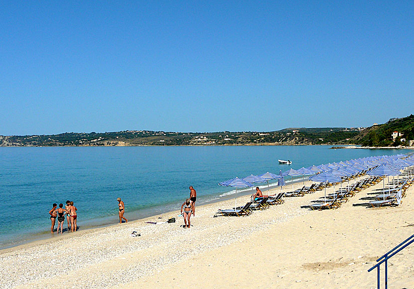 Lourda beach in Lourdata. Kefalonia.