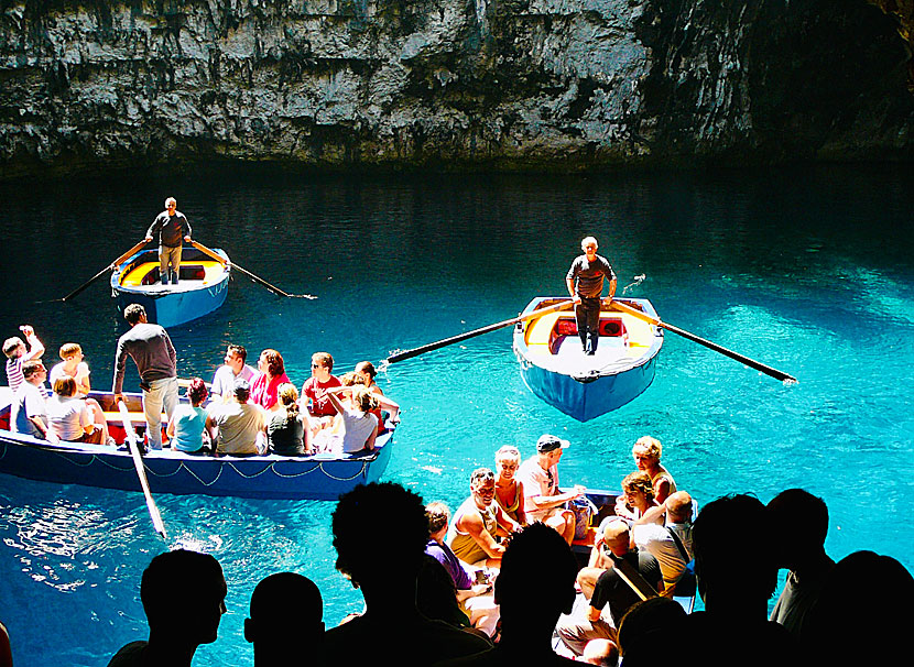 Melissani cave in Kefalonia.