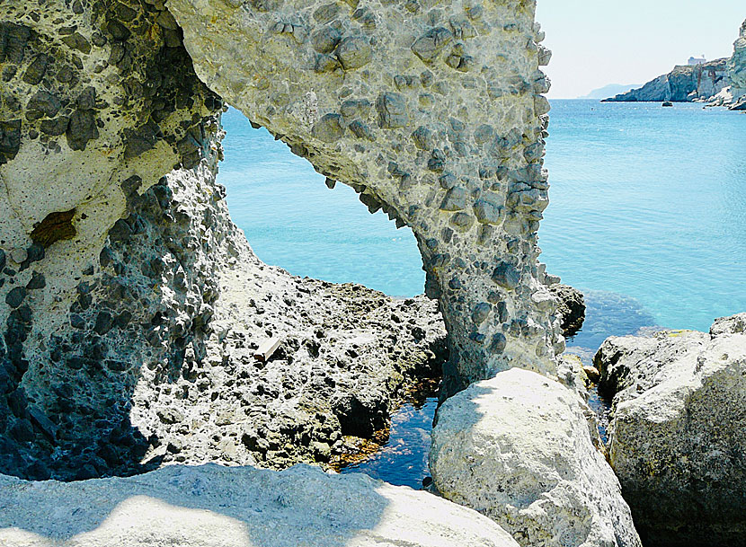 The Elephant rock in Goupa on Kimolos.