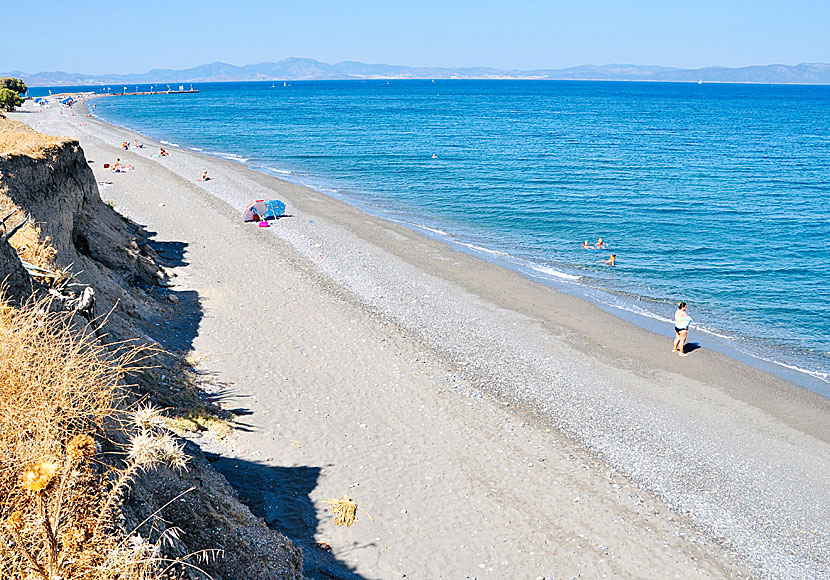 The best beaches on Kos. Agios Fokas beach.