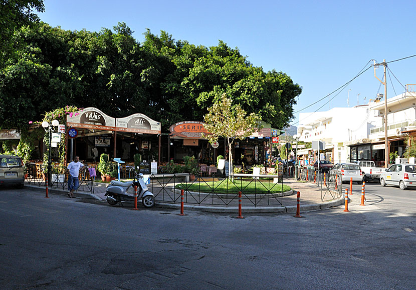 The Taverna Square in Platani. Kos.