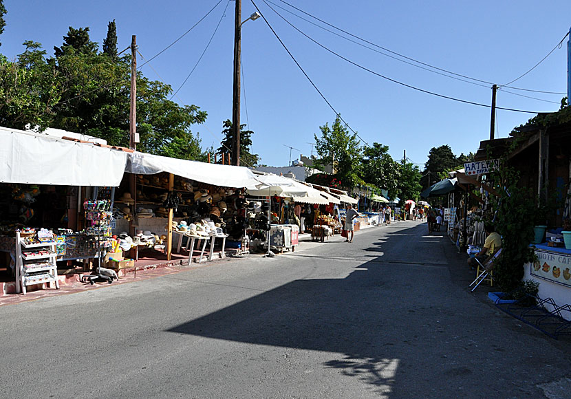 Souvenir shops in Zia. Kos.