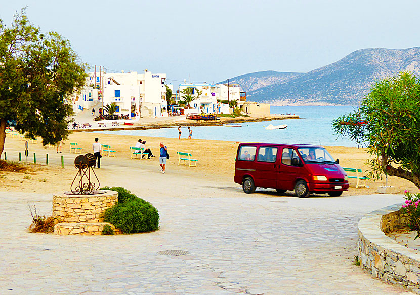 Are there cars on the small island of Koufonissi in the Cyclades?