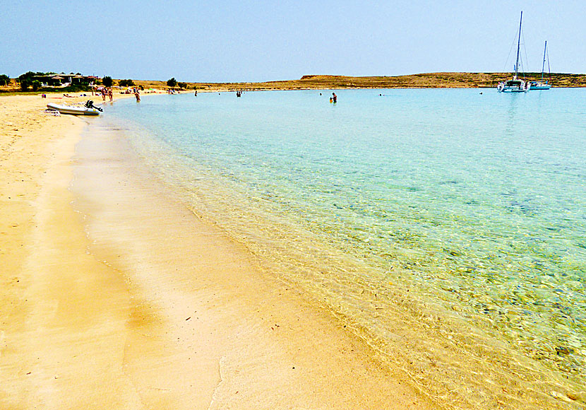 Pori beach on Koufonissi is one of the best sandy beaches in the Cyclades.