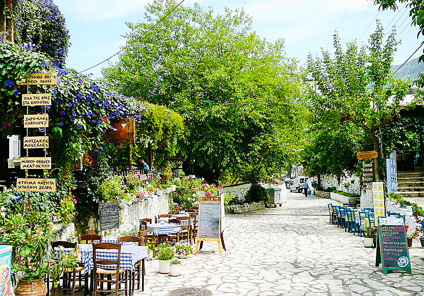 Don't miss the village of Agios Nikitas when you travel to Karia on Lefkada.