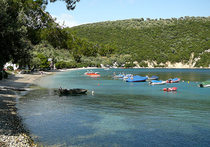 Desimi beach on the Yeni peninsula. Lefkada.