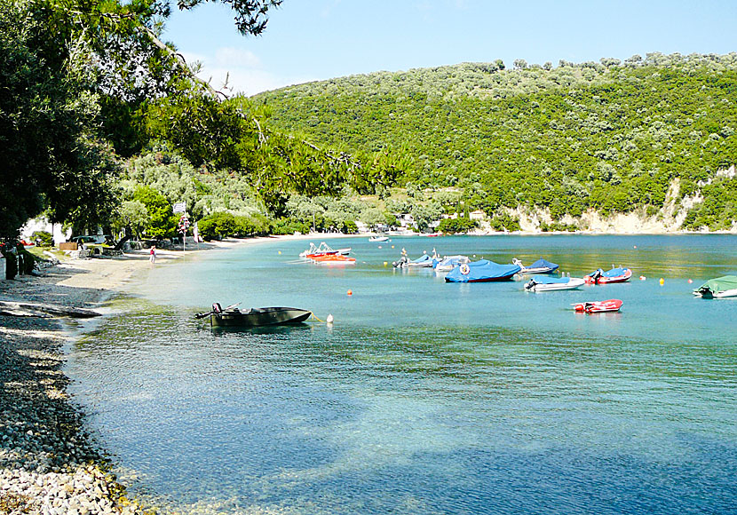 Desimi beach on the Yeni peninsula. Lefkada.