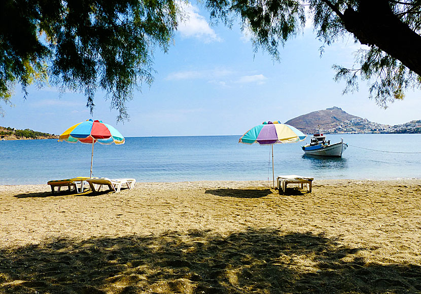 Alinda beach on Leros in Greece.