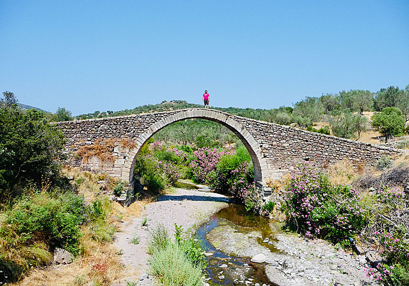 Kremasti bridge near the village of Agia Paraskevi on Lesbos.