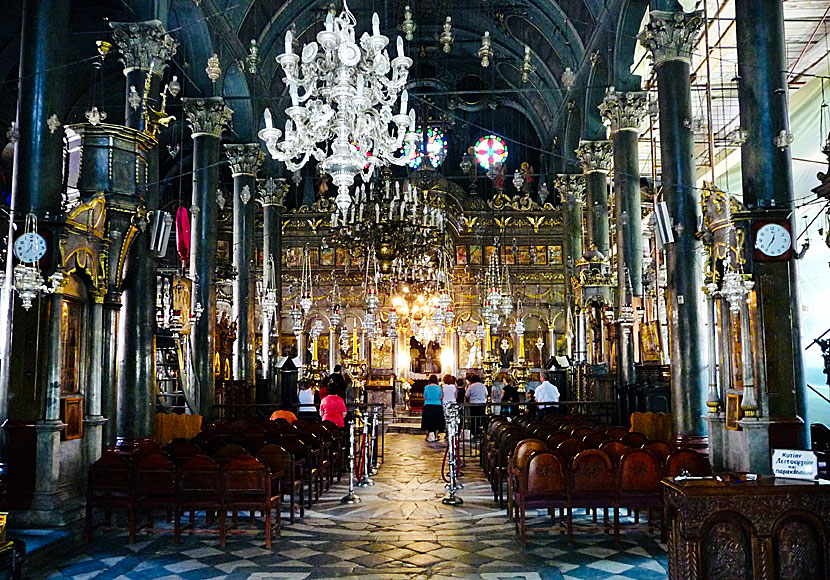 Church of Virgin Mary in Agiassos in Lesvos.