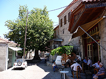 The village Vatousa on Lesvos.