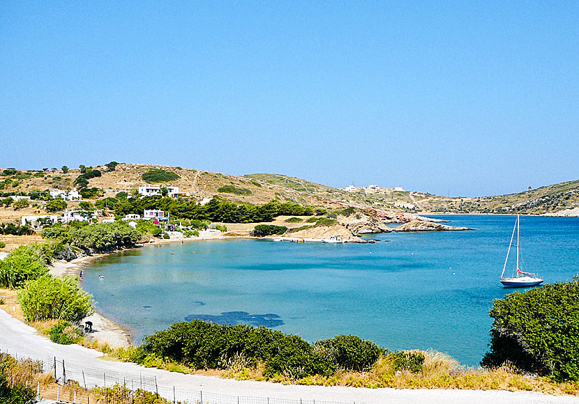 The beach of Katsadia on Lipsi.