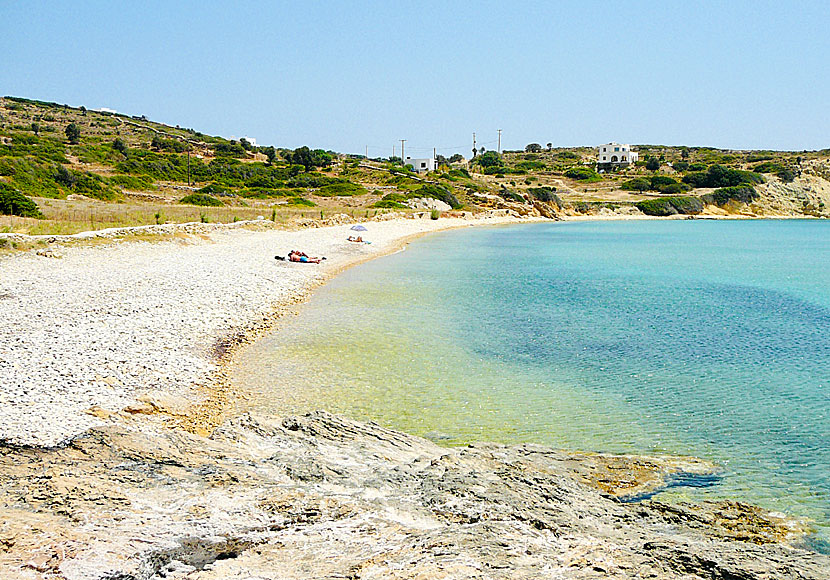 Pebble beach Kohlakura in Lipsi.