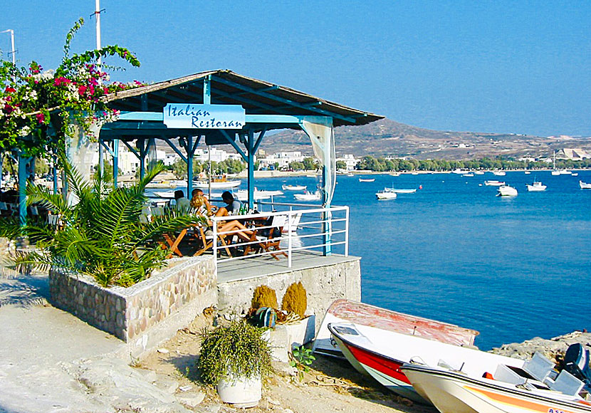 Italian Restaurant in Adamas on Milos.