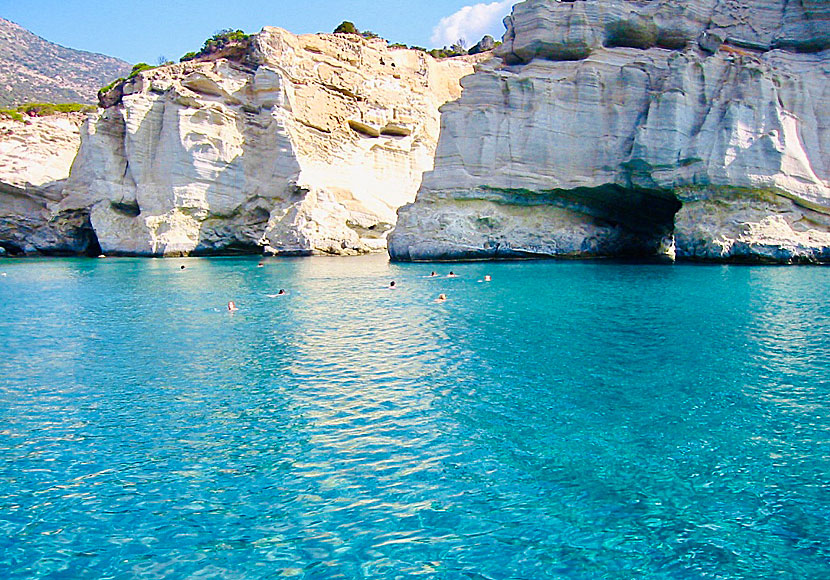 The swimming and snorkeling paradise Kleftiko on Milos in the Cyclades.