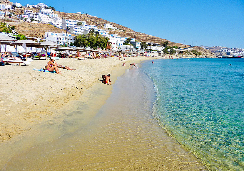 Agios Stefanos in Mykonos is a very child-friendly beach.