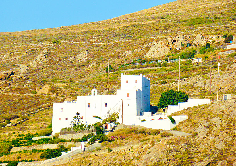 Nun's monastery Agios Ioannis Chryssostomos Monastery above Naxos town.